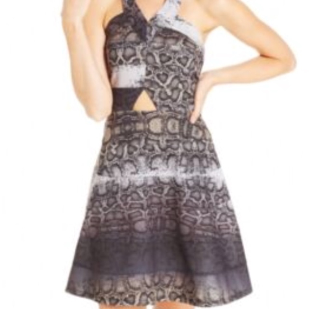 Jessica Simpson sexy neutral faux skin dress, XL
